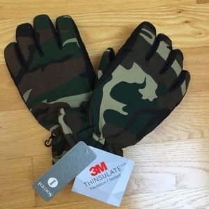 Mens camo gloves